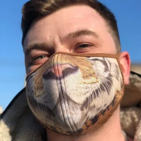 Маски защитные: маска тигр неопрен